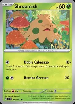 Shroomish card in Spanish