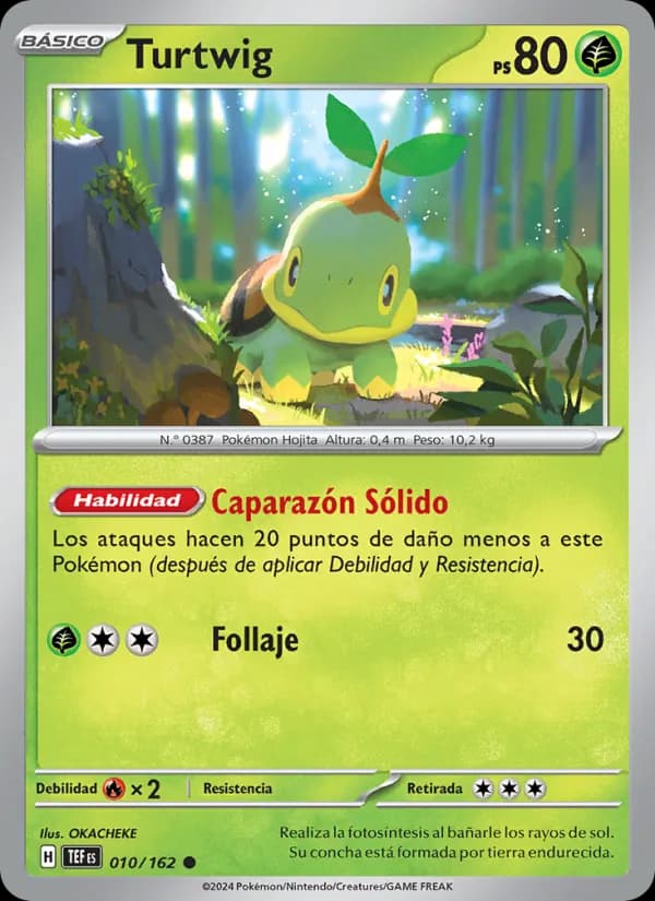 Turtwig card in Spanish