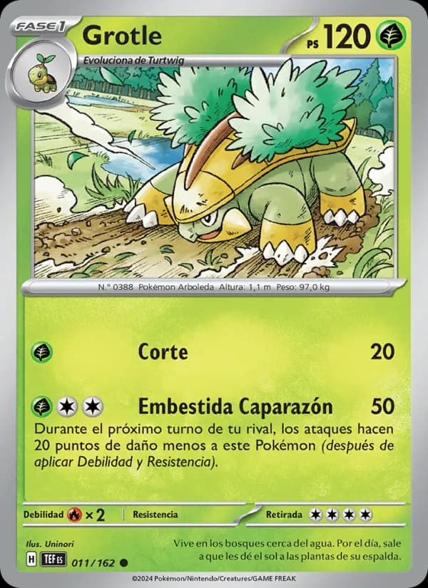 Grotle card in Spanish