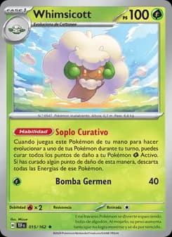 Whimsicott card in Spanish