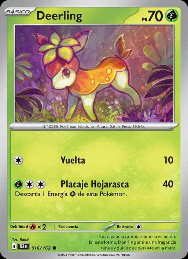 Deerling card in Spanish