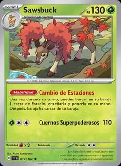 Sawsbuck card in Spanish