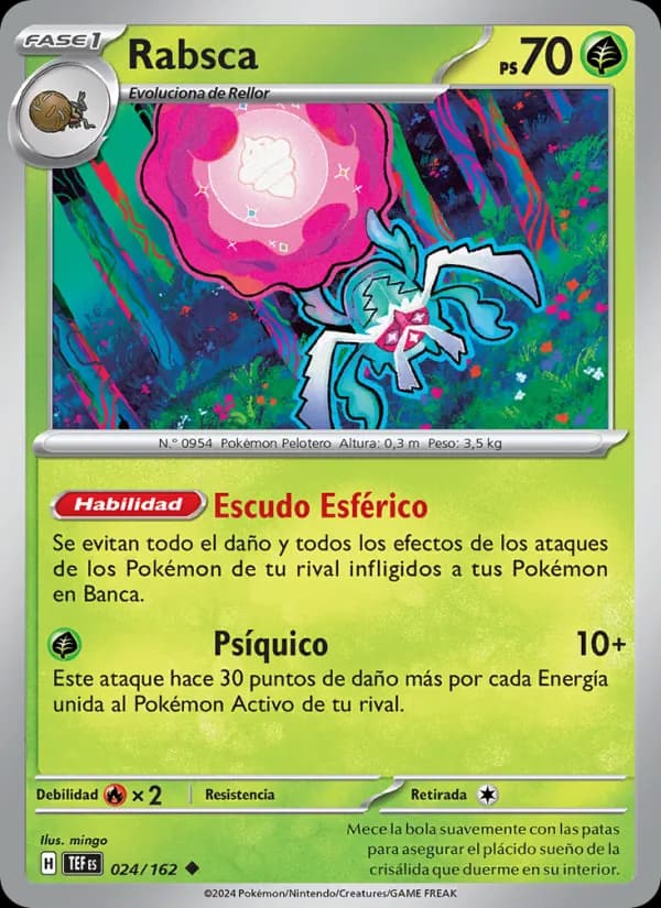 Rabsca card in Spanish