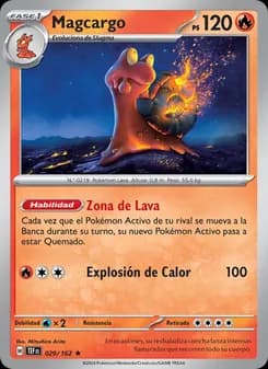 Magcargo card in Spanish