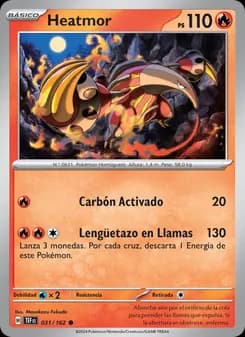 Heatmor card in Spanish