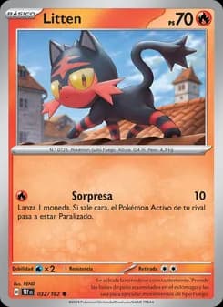 Litten card in Spanish
