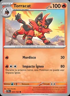 Torracat card in Spanish
