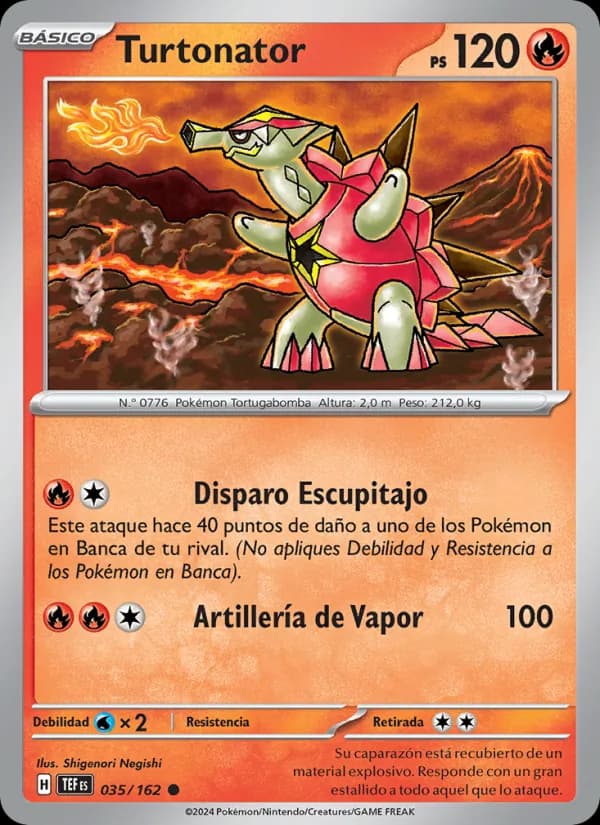 Turtonator card in Spanish