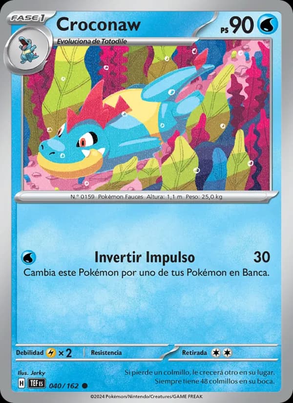 Croconaw card in Spanish
