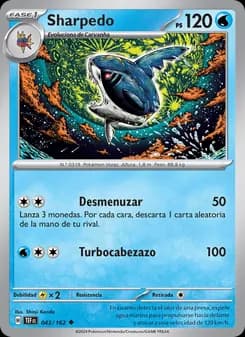 Sharpedo card in Spanish