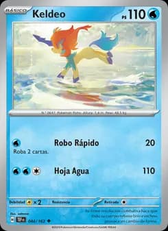 Keldeo card in Spanish