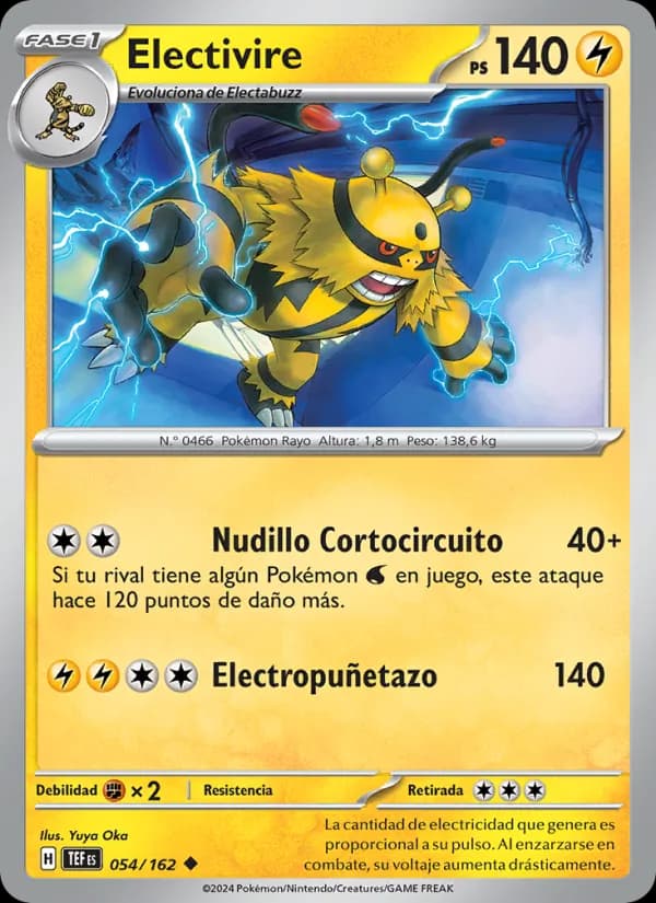 Electivire card in Spanish