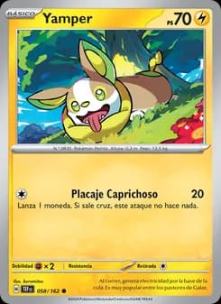 Yamper card in Spanish