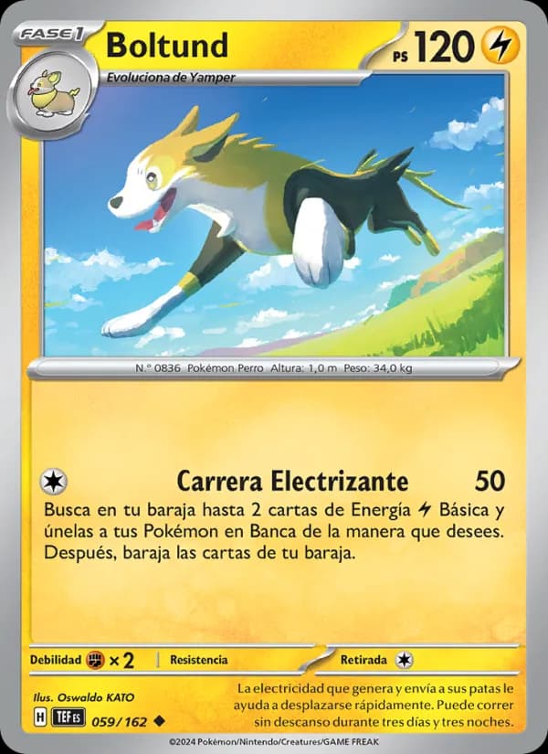 Boltund card in Spanish