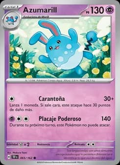 Azumarill card in Spanish