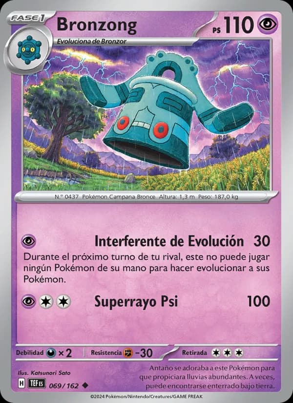 Bronzong card in Spanish