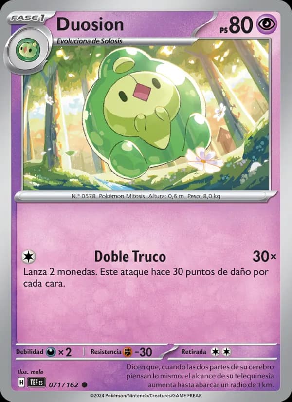 Duosion card in Spanish