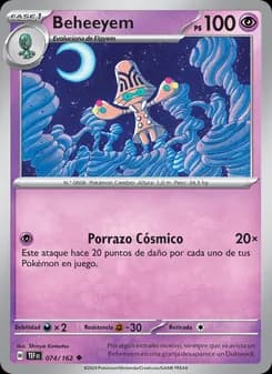 Beheeyem card in Spanish