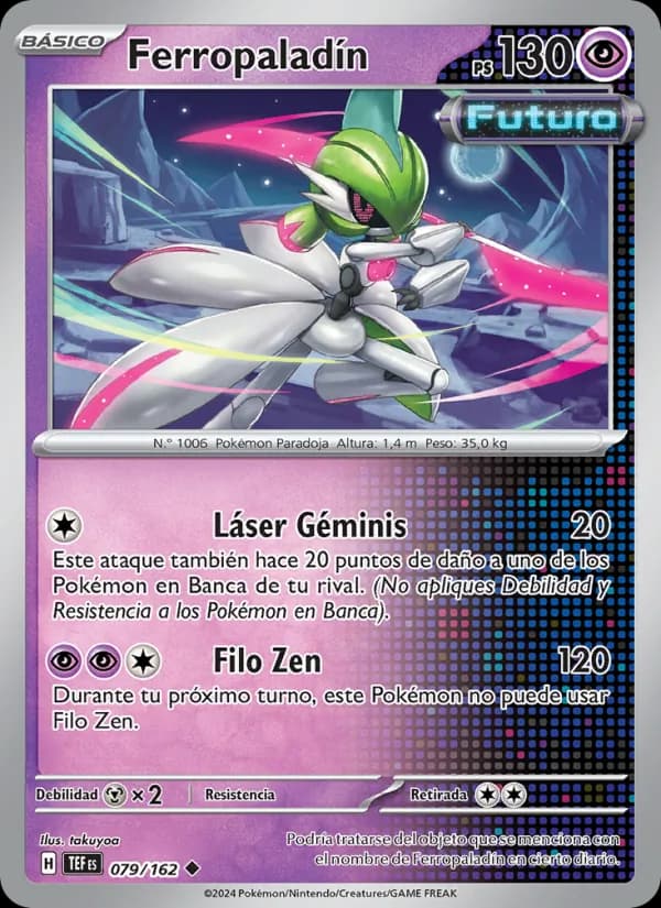 Ferropaladín card in Spanish