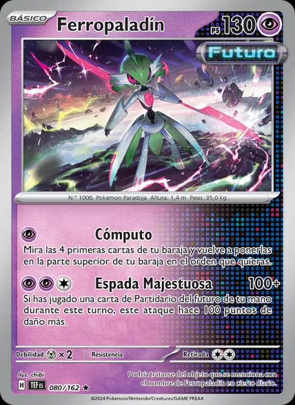 Ferropaladín card in Spanish