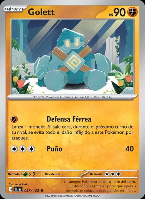 Golett card in Spanish