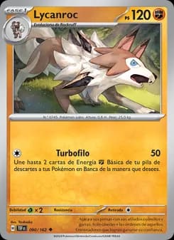Lycanroc card in Spanish