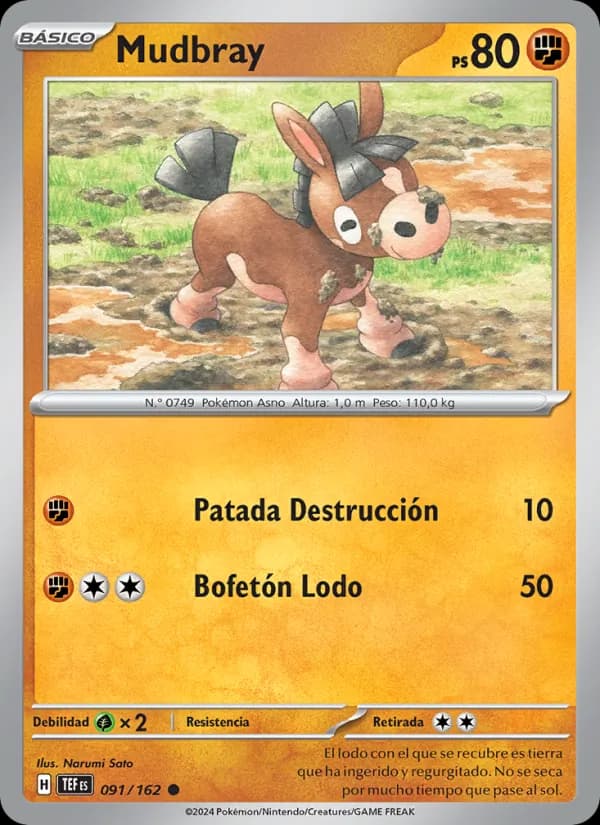 Mudbray card in Spanish