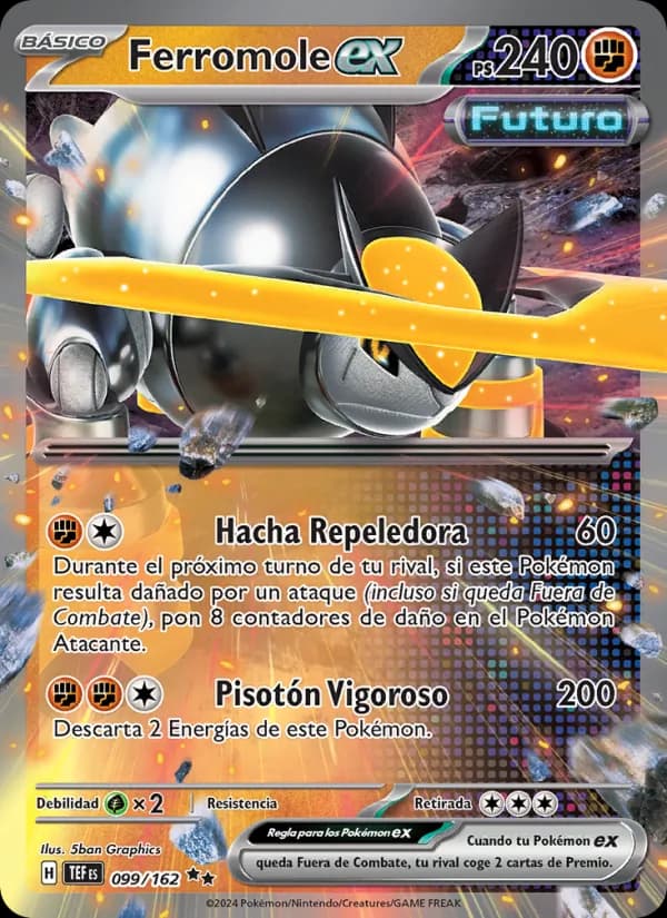 Ferromole ex card in Spanish