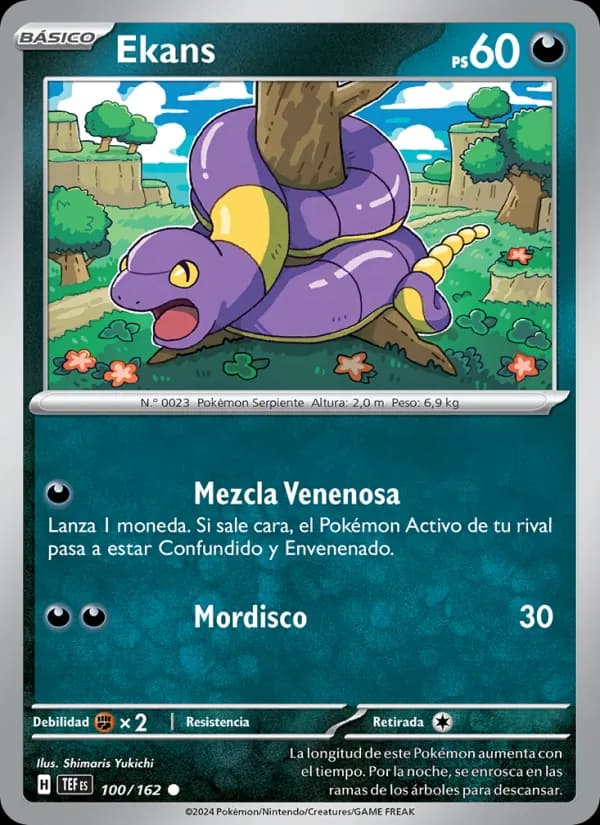 Ekans card in Spanish