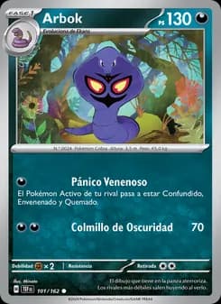 Arbok card in Spanish