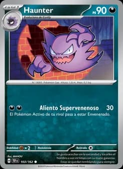 Haunter card in Spanish