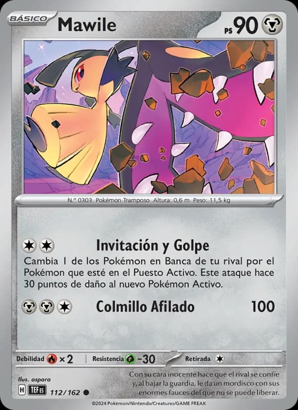 Mawile card in Spanish