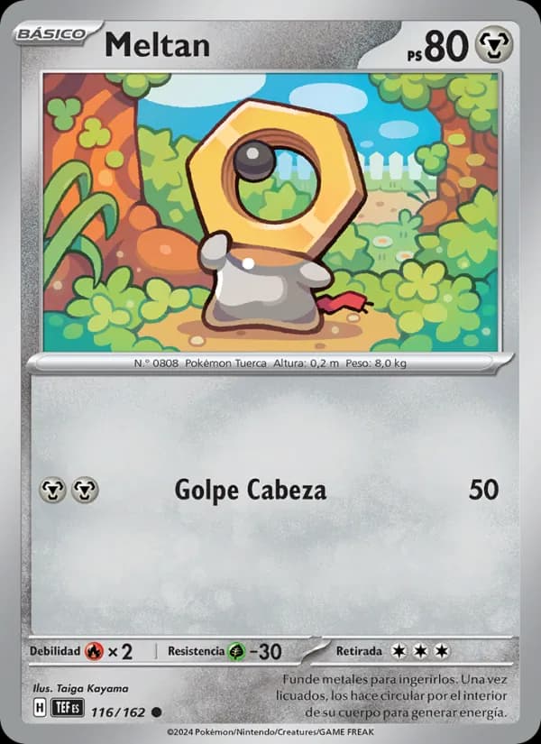 Meltan card in Spanish