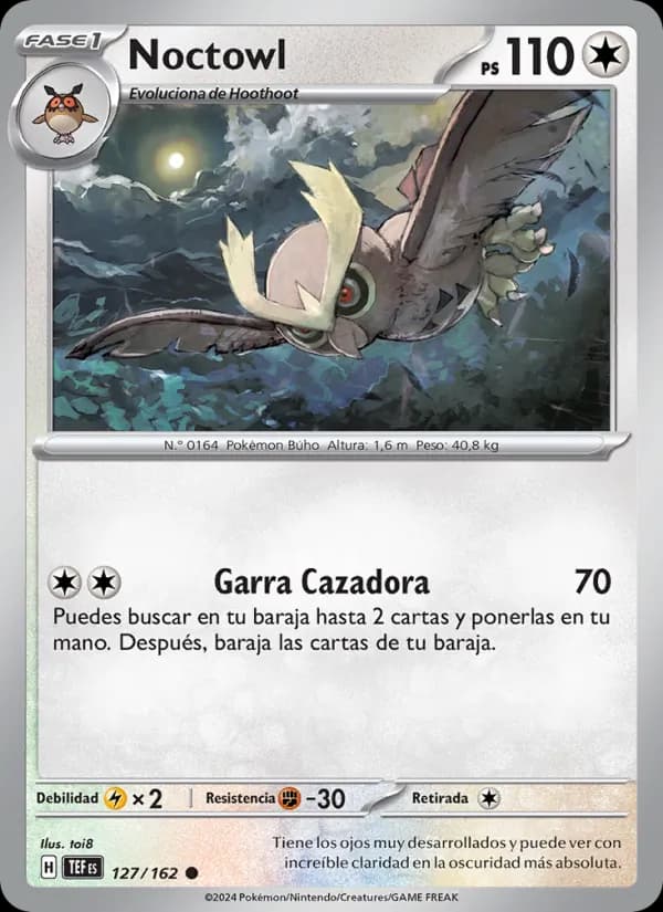 Noctowl card in Spanish