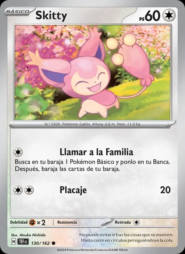 Skitty card in Spanish
