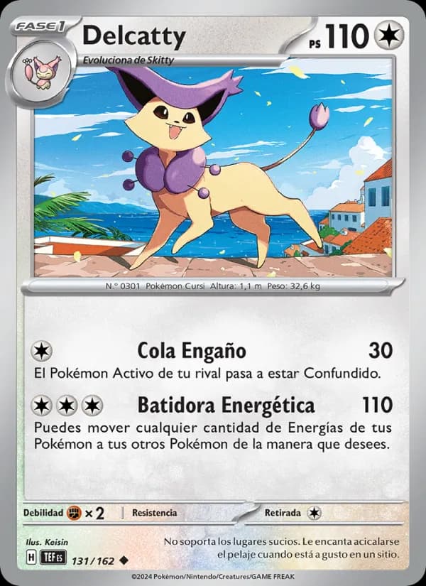 Delcatty card in Spanish