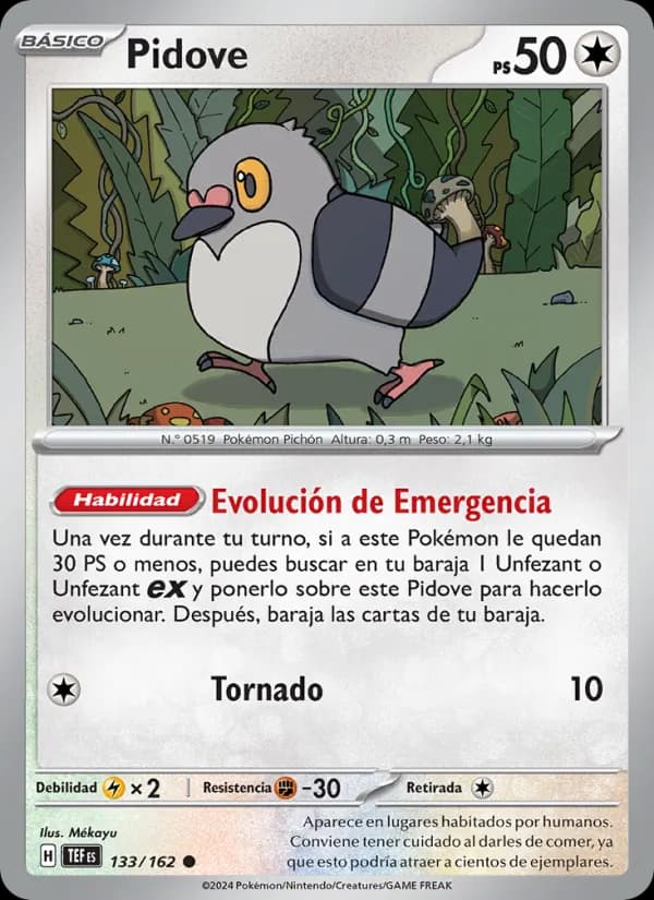 Pidove card in Spanish