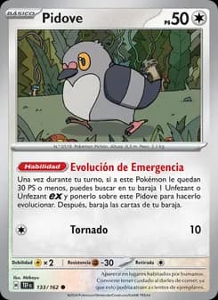 Pidove card in Spanish
