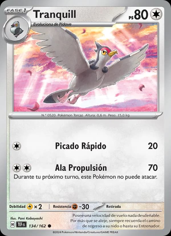 Tranquill card in Spanish