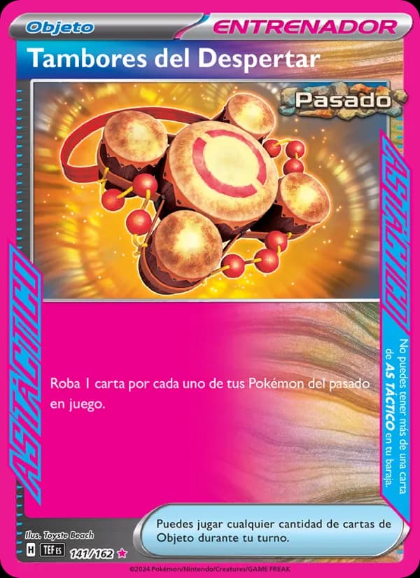 Tambores del Despertar card in Spanish