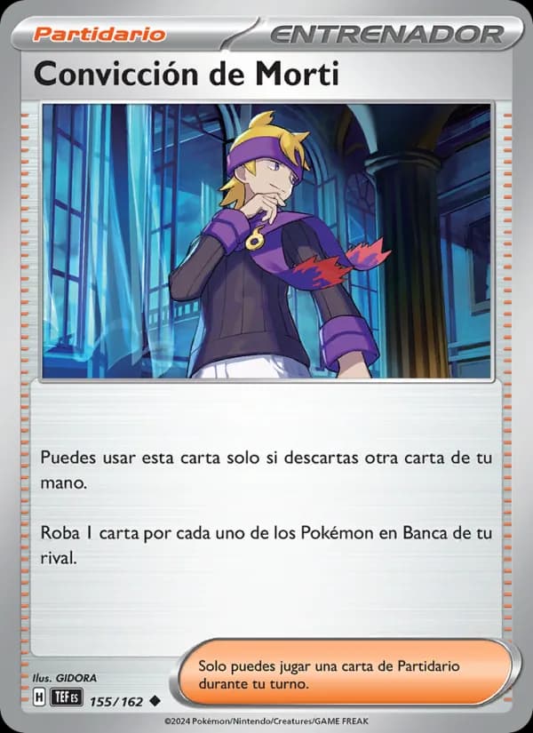 Convicción de Morti card in Spanish