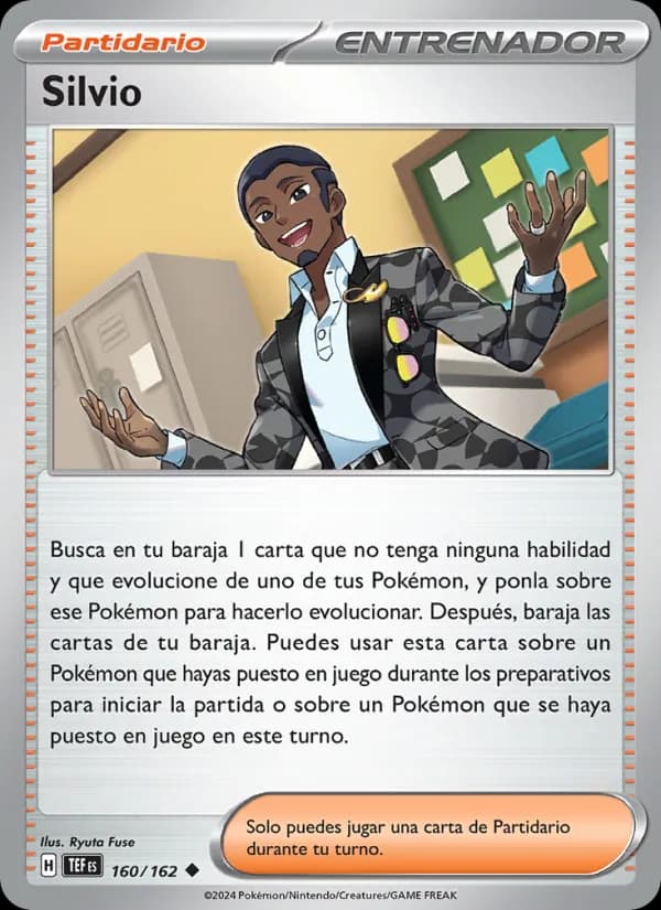 Silvio card in Spanish