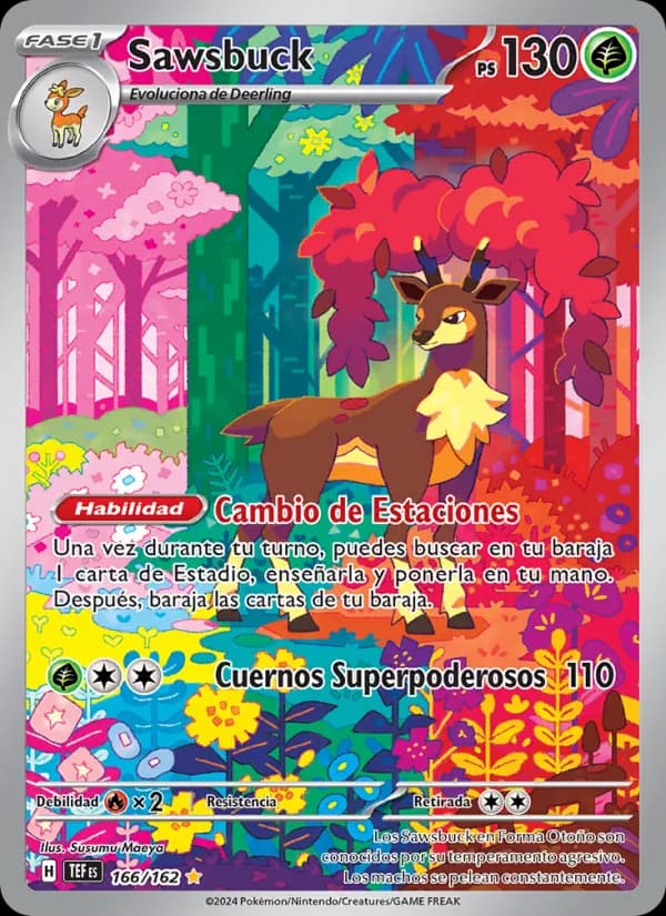 Sawsbuck card in Spanish