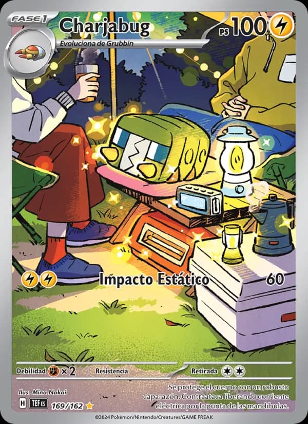 Charjabug card in Spanish