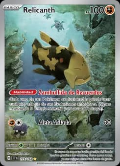 Relicanth card in Spanish
