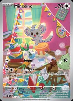 Minccino card in Spanish