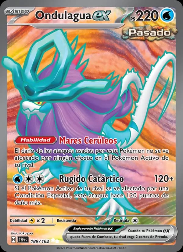Ondulagua ex card in Spanish
