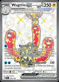 Wugtrio ex card in Spanish