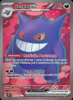Gengar ex card in Spanish