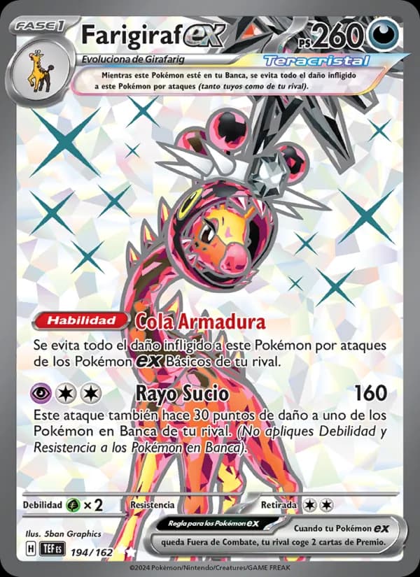 Farigiraf ex card in Spanish